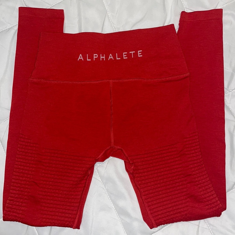 RED HALO ALPHALETE LEGGING!